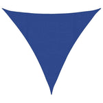 Kék háromszög alakú HDPE napvitorla 160 g/m² 4,5x4,5x4,5 m 2