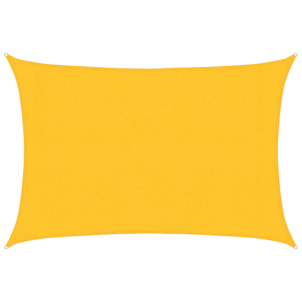 Sárga HDPE napvitorla 160 g/m² 3 x 4 m 2