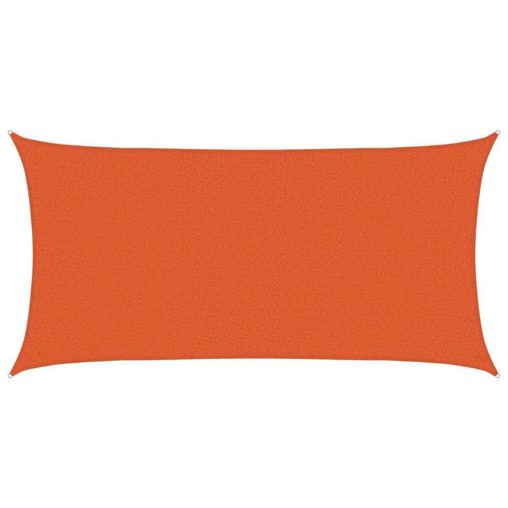 Narancssárga HDPE napvitorla 160 g/m² 2 x 3,5 m 2
