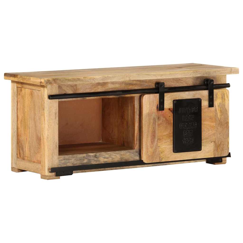 Tömör mangófa TV-szekrény 90 x 35 x 40 cm 11