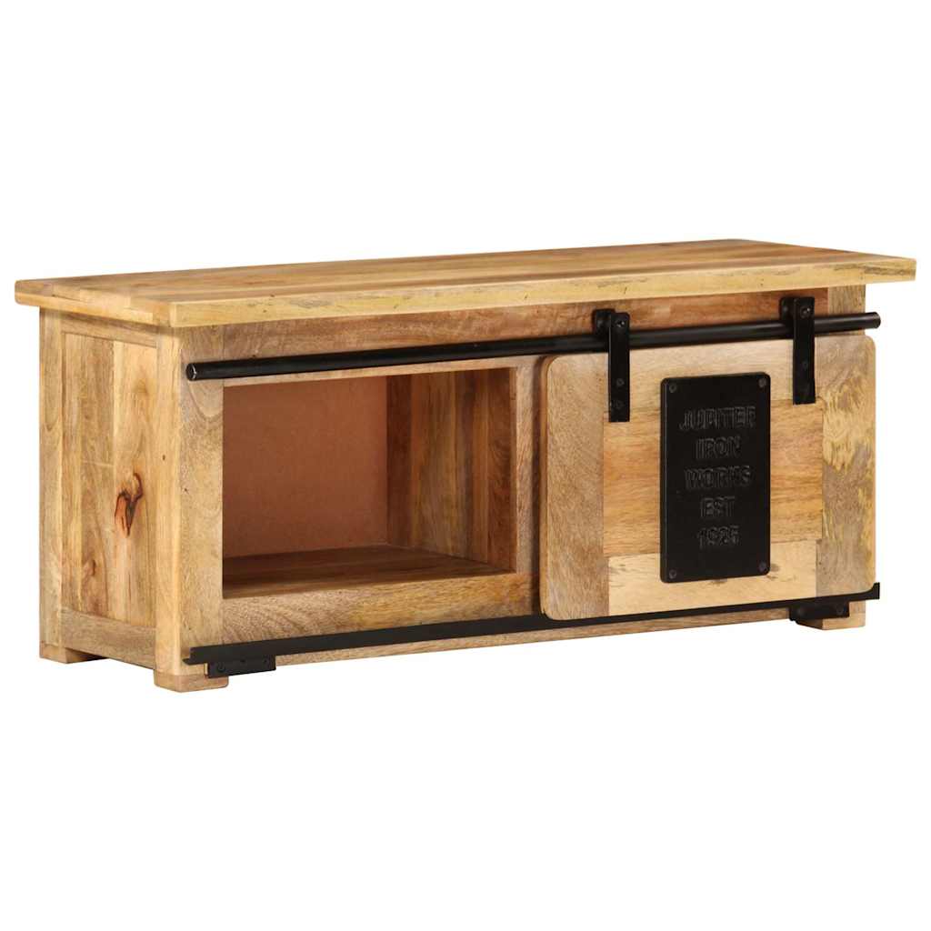 Tömör mangófa TV-szekrény 90 x 35 x 40 cm 12