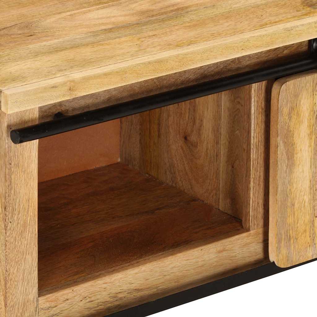Tömör mangófa TV-szekrény 90 x 35 x 40 cm 6