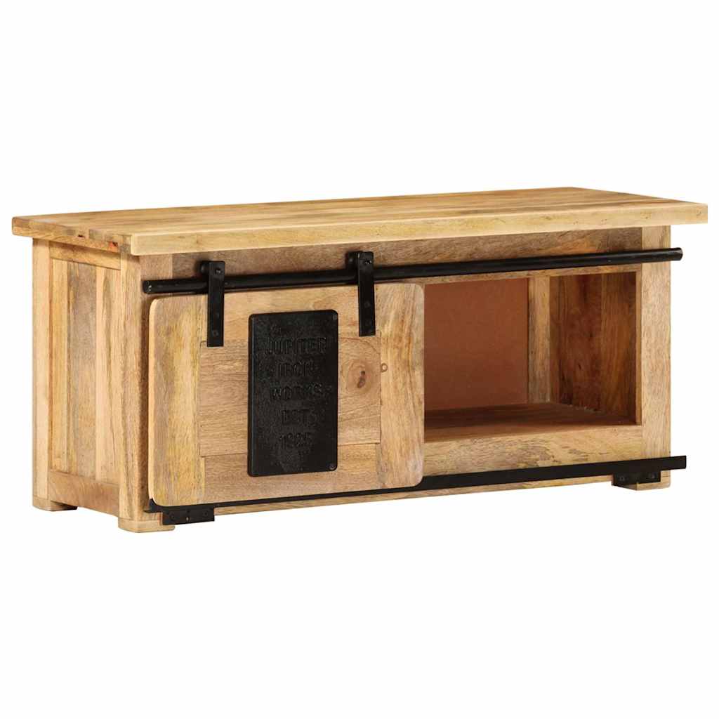 Tömör mangófa TV-szekrény 90 x 35 x 40 cm 9