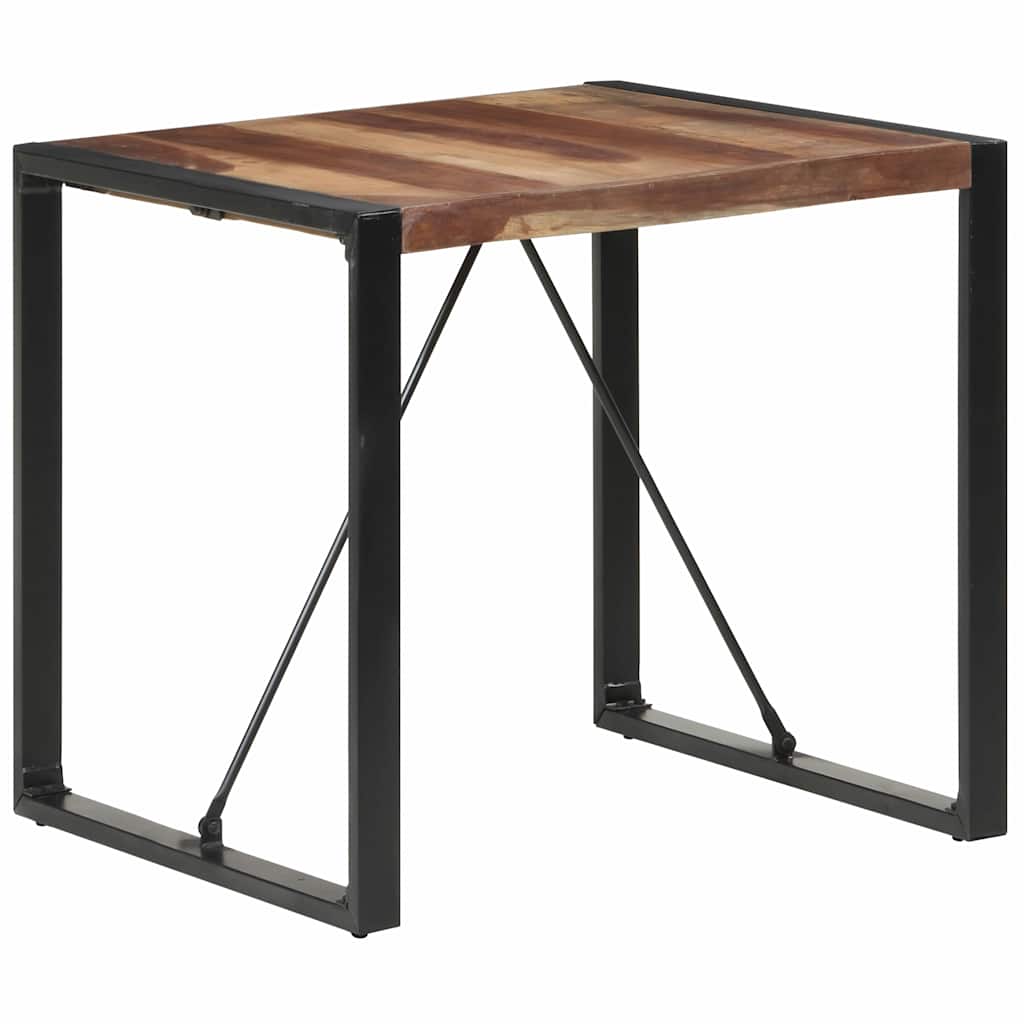 Tömör fa étkezőasztal 80 x 80 x 75 cm 7