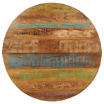 Kerek tömör újrahasznosított fa étkezőasztal 100 x 100 x 75 cm 4