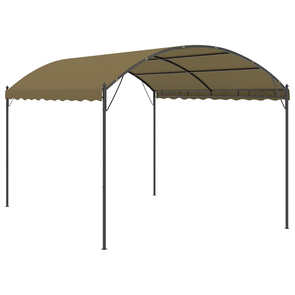 Tópszínű pavilon 4 x 3 x 2,6 m 180 g/m² 2