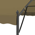 Tópszínű pavilon 4 x 3 x 2,6 m 180 g/m² 5