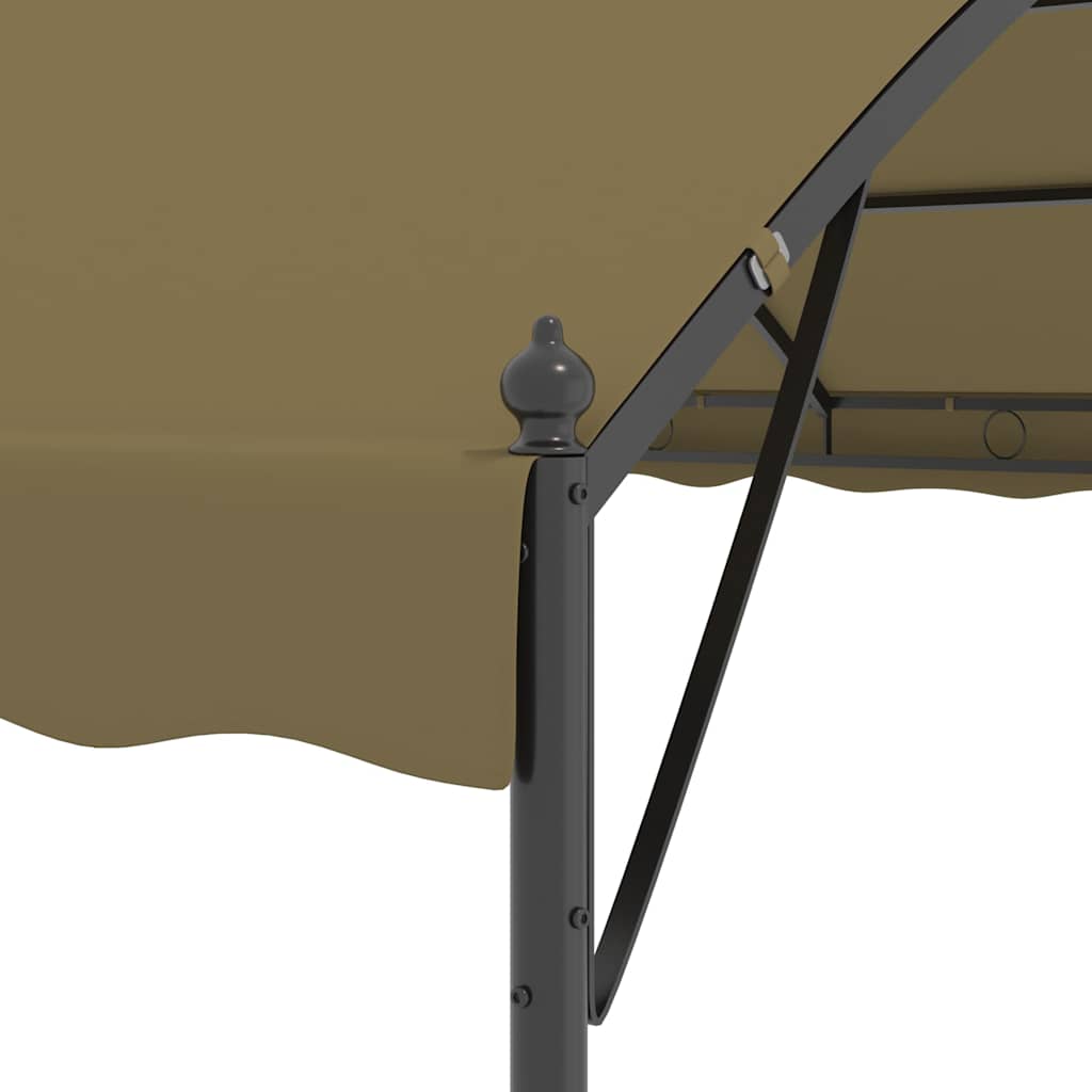 Tópszínű pavilon 4 x 3 x 2,6 m 180 g/m² 5