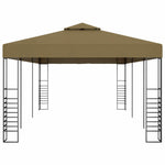 Tópszínű kerti pavilon 6 x 3 x 2,7 m 180 g/m² 3