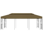 Tópszínű pavilon 6 x 3 m 180 g/m² 2