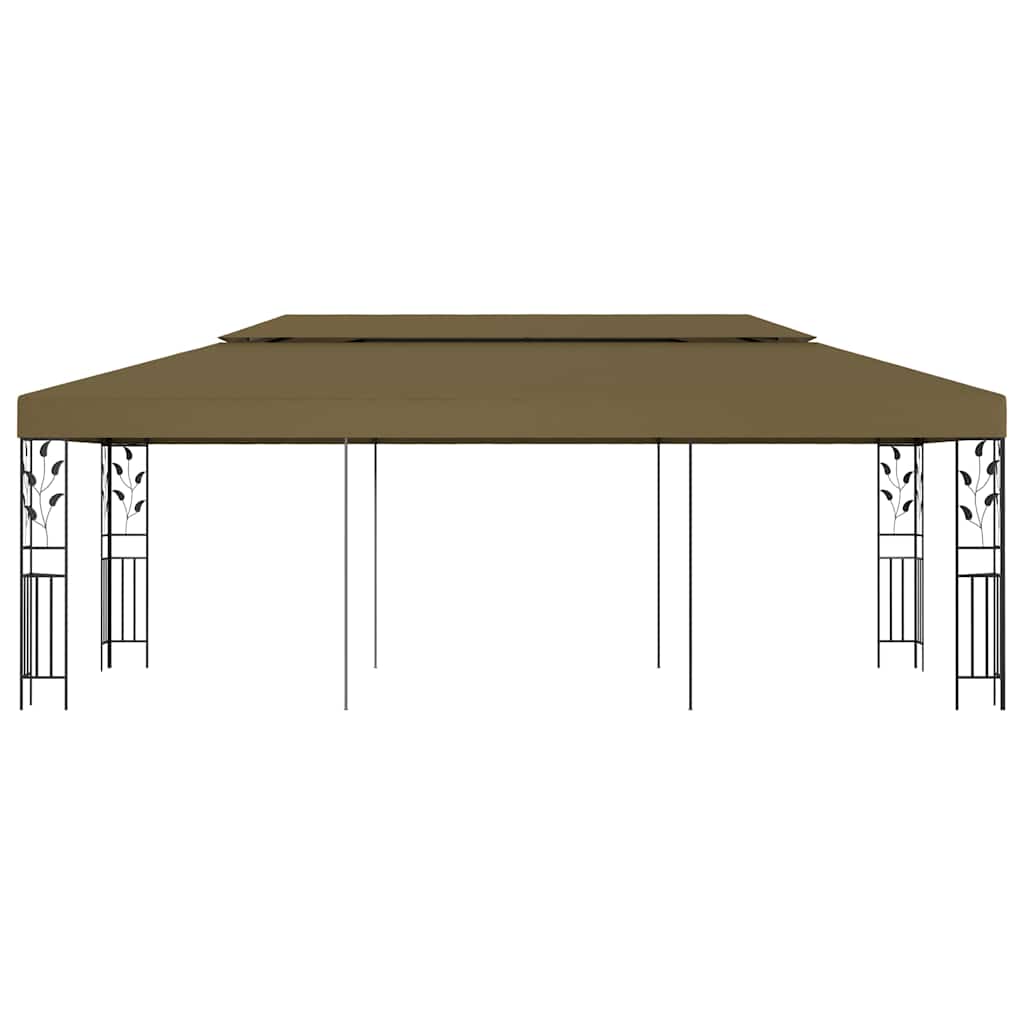 Tópszínű pavilon 6 x 3 m 180 g/m² 2