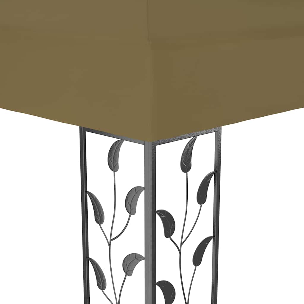 Tópszínű pavilon 6 x 3 m 180 g/m² 5