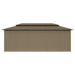 Tópszínű pavilon függönyökkel 600 x 298 x 270 cm 180 g/m² 5