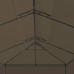 Tópszínű pavilon függönyökkel 600 x 298 x 270 cm 180 g/m² 7