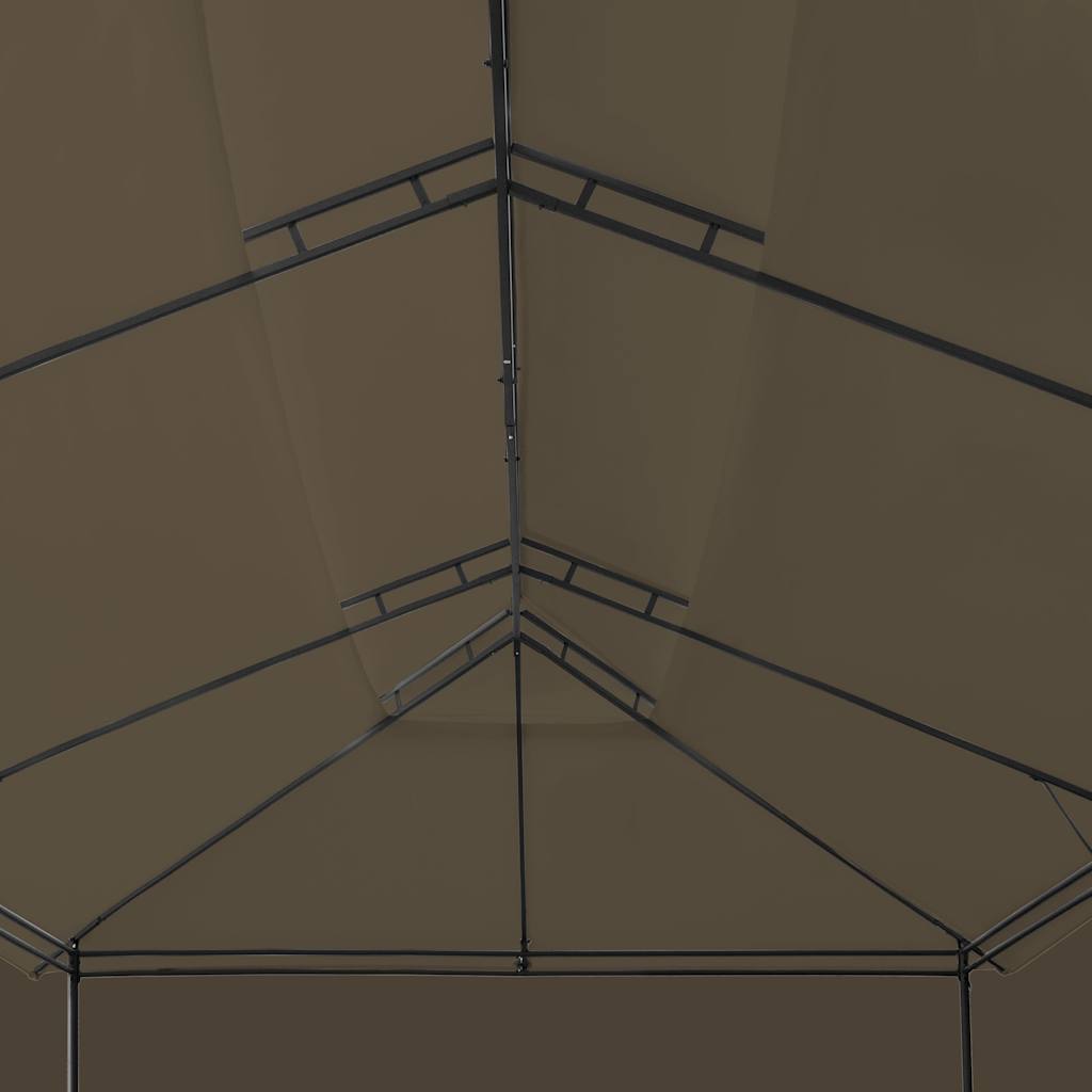 Tópszínű pavilon függönyökkel 600 x 298 x 270 cm 180 g/m² 7