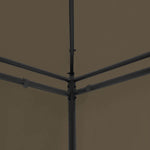 Tópszínű pavilon függönyökkel 600 x 298 x 270 cm 180 g/m² 8