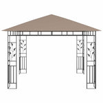 Tópszínű pavilon szúnyoghálóval 3 x 3 x 2,73 m 180 g/m² 3