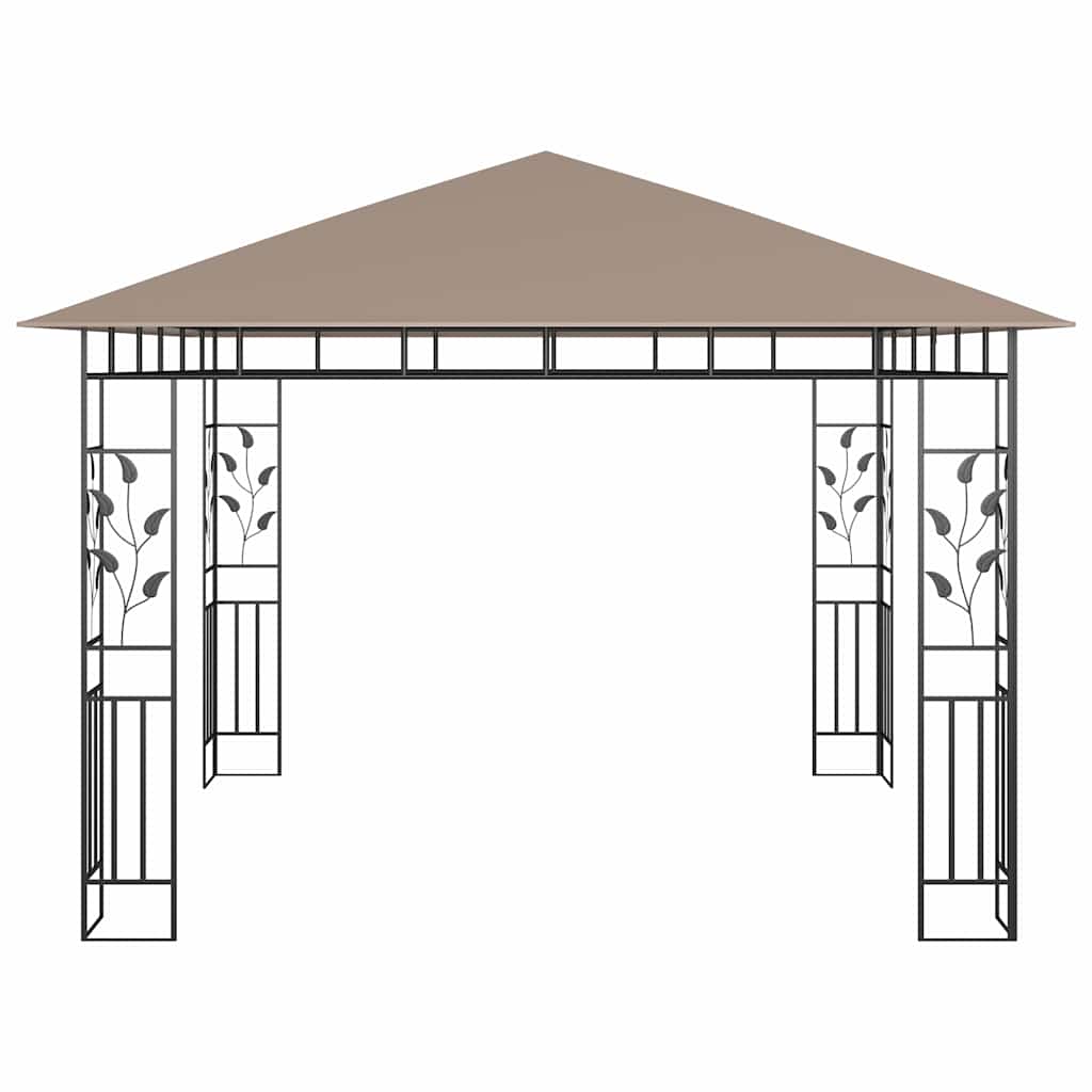 Tópszínű pavilon szúnyoghálóval 3 x 3 x 2,73 m 180 g/m² 3
