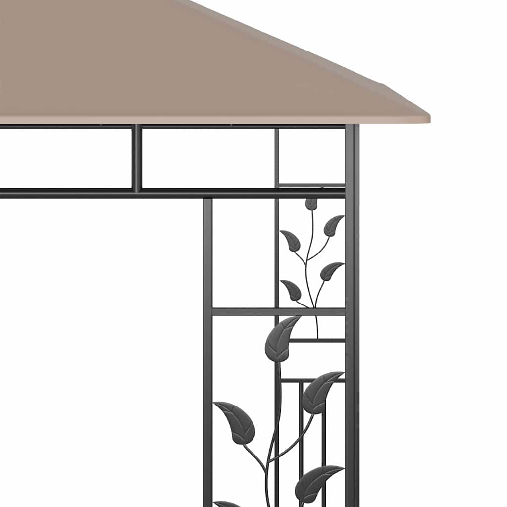Tópszínű pavilon szúnyoghálóval 3 x 3 x 2,73 m 180 g/m² 4