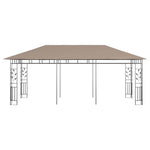 Tópszínű pavilon szúnyoghálóval 6 x 3 x 2,73 m 180 g/m² 3