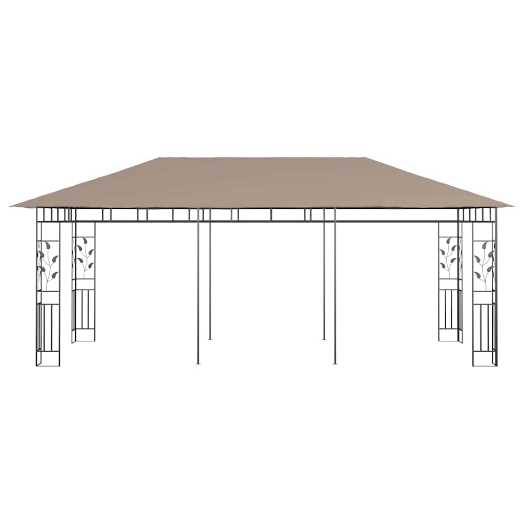 Tópszínű pavilon szúnyoghálóval 6 x 3 x 2,73 m 180 g/m² 3