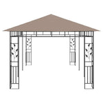 Tópszínű pavilon szúnyoghálóval 6 x 3 x 2,73 m 180 g/m² 4