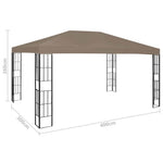 Tópszínű pavilon 4 x 3 m 7
