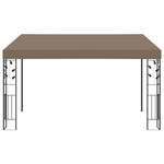 Tópszínű falra szerelhető pavilon 4 x 3 x 2,5 m 2