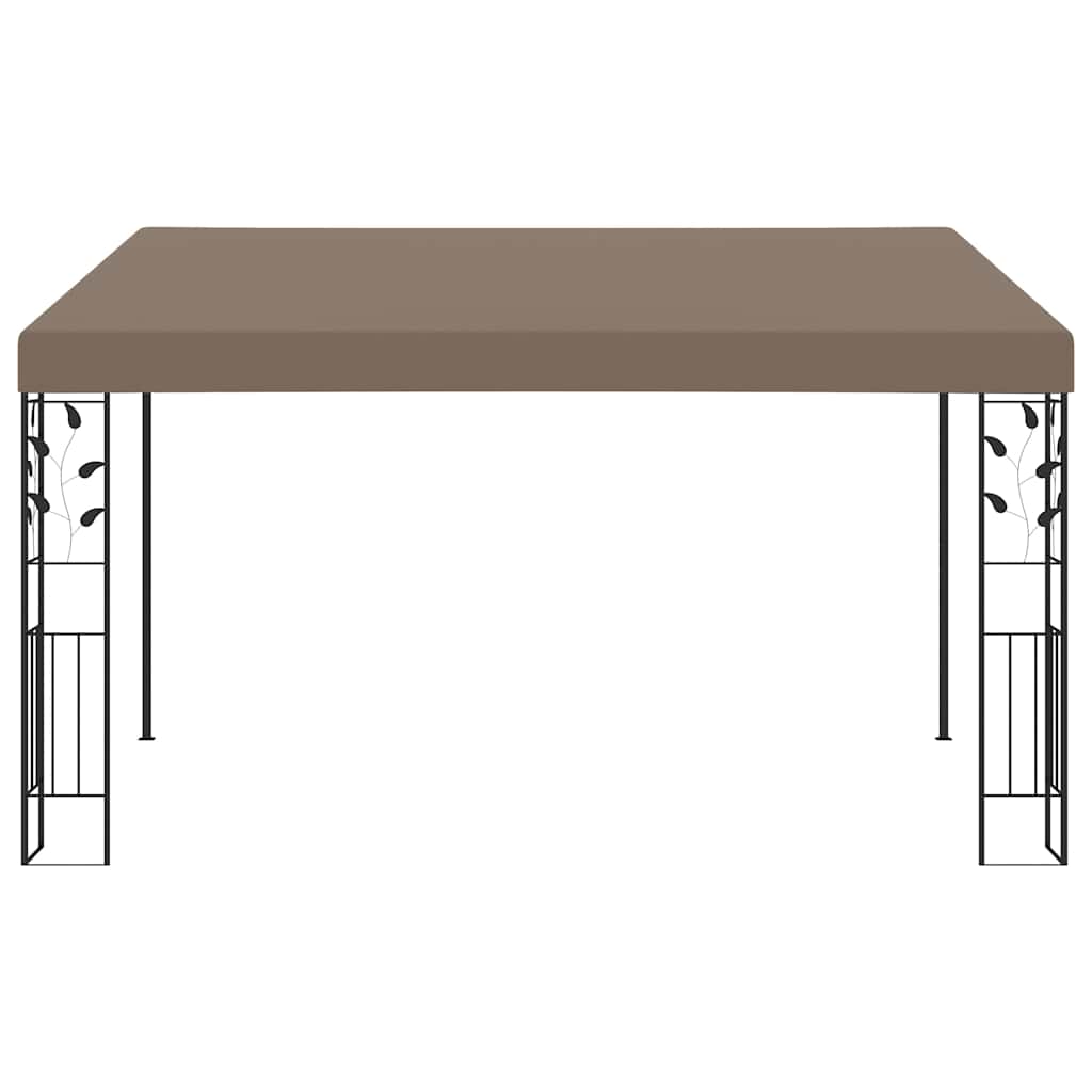 Tópszínű falra szerelhető pavilon 4 x 3 x 2,5 m 2