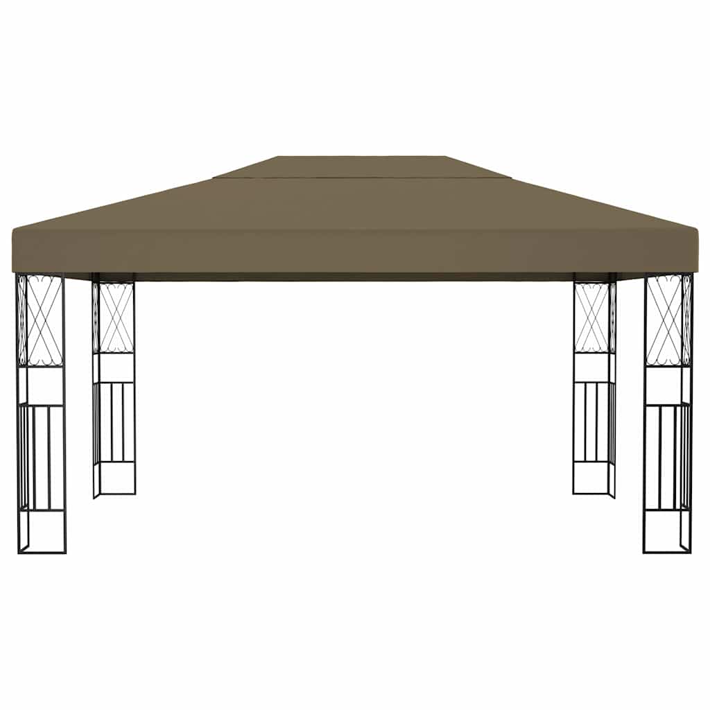 Tópszínű szövetpavilon 3 x 4 m 2