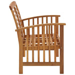 Tömör akácfa kerti pad 119 cm 3