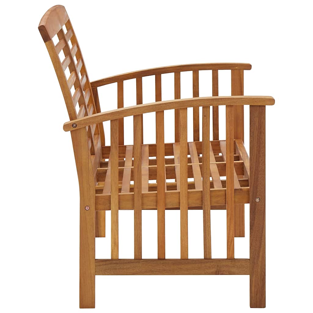 Tömör akácfa kerti pad 119 cm 3