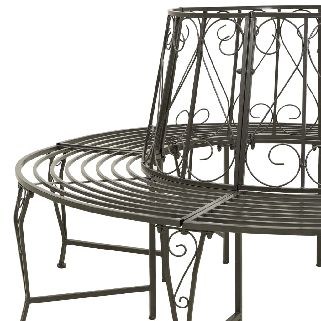 Fa köré építhető kerek acélpad 160 cm 4