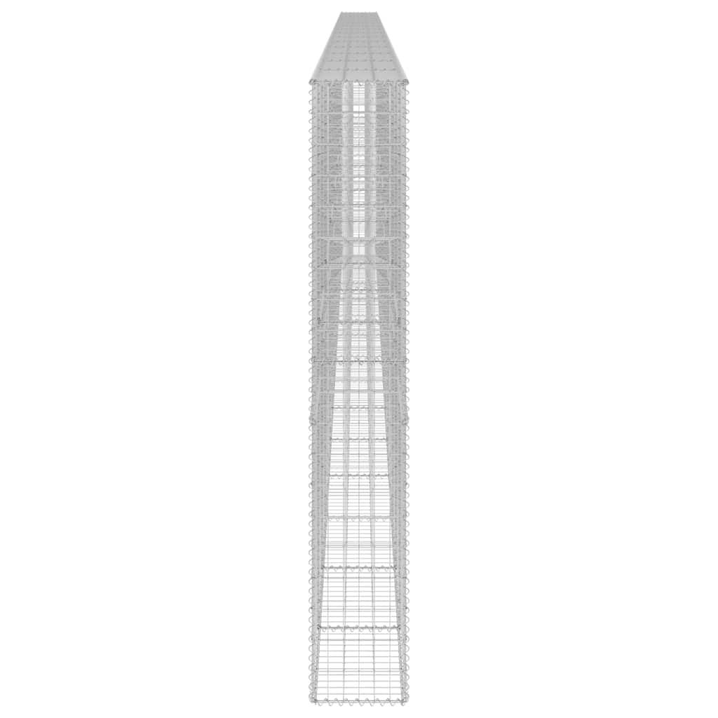Horganyzott acél gabion fal fedéllel 900 x 30 x 200 cm 5