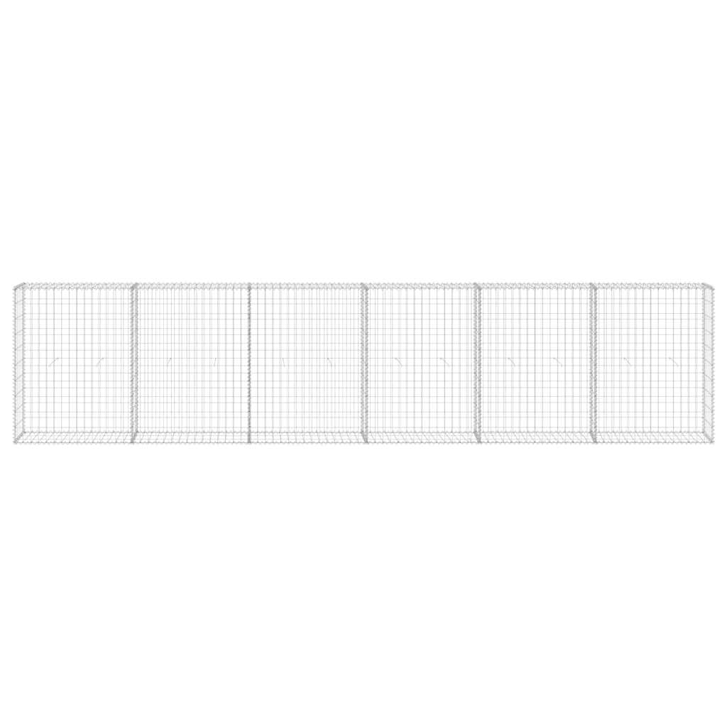 Horganyzott acél gabion fal fedéllel 300 x 30 x 100 cm 4