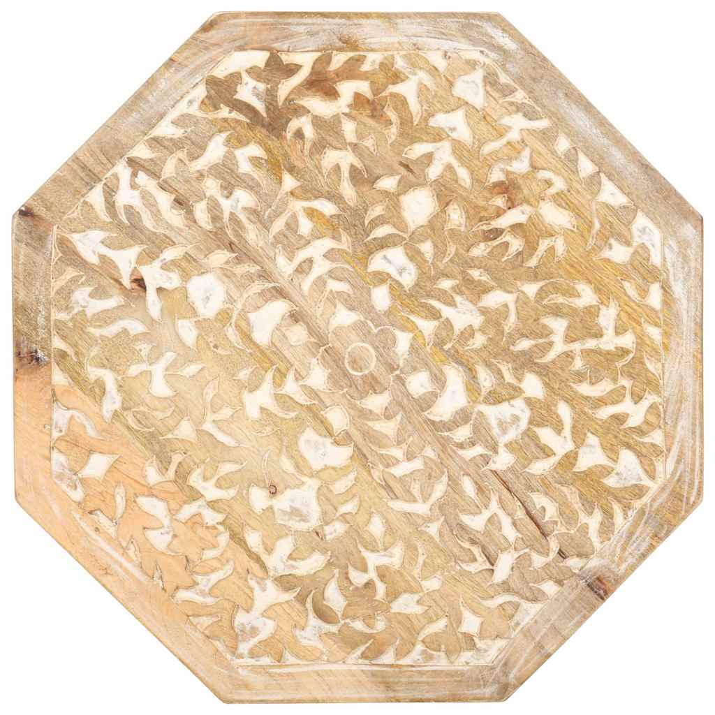Tömör mangófa kisasztal Ø48 cm 4