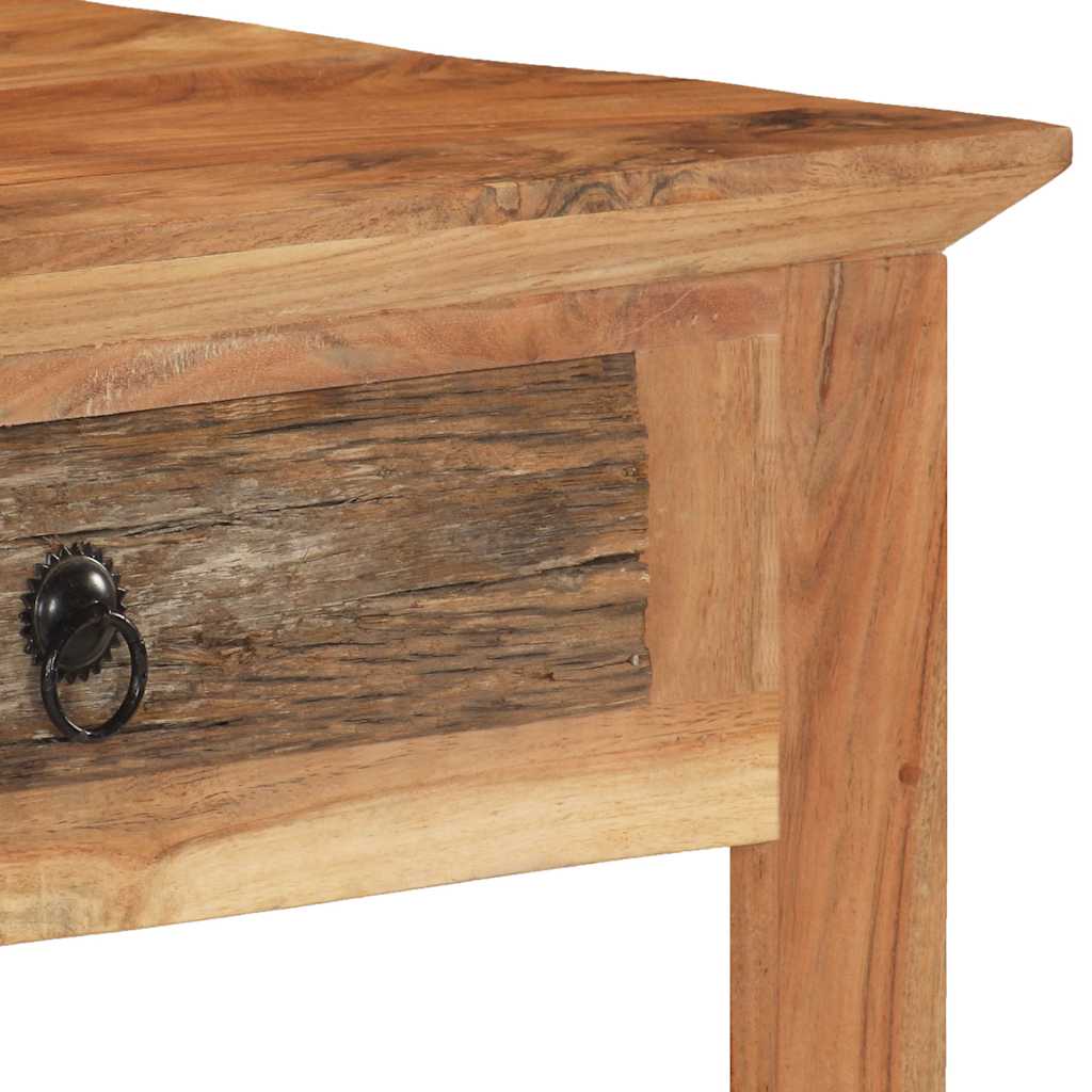 Tömör újrahasznosított fa asztal 110 x 50 x 75 cm 5