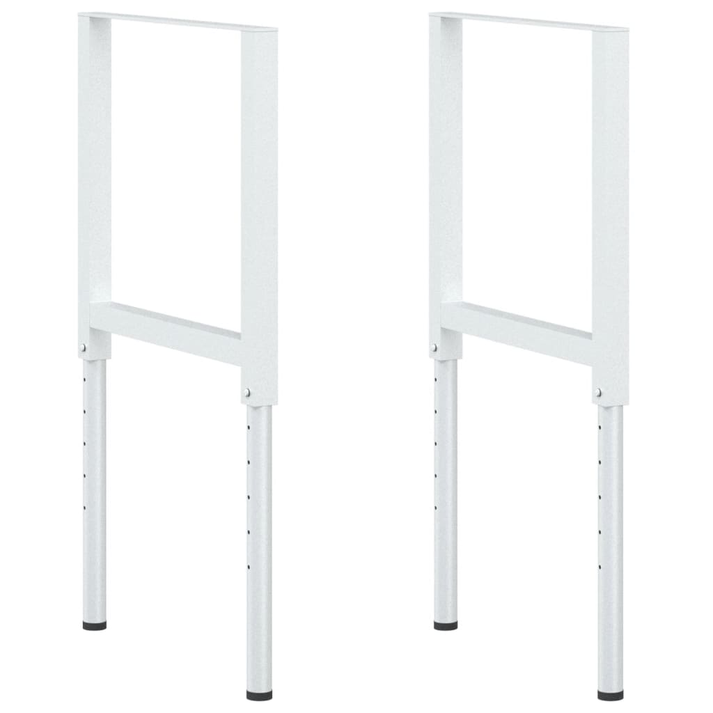 2 db szürke állítható fém munkapadváz 55 x (69-95,5) cm 2