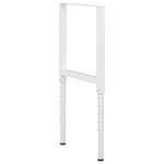 2 db szürke állítható fém munkapadváz 55 x (69-95,5) cm 4