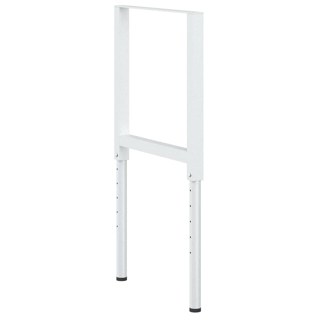 2 db szürke állítható fém munkapadváz 55 x (69-95,5) cm 4
