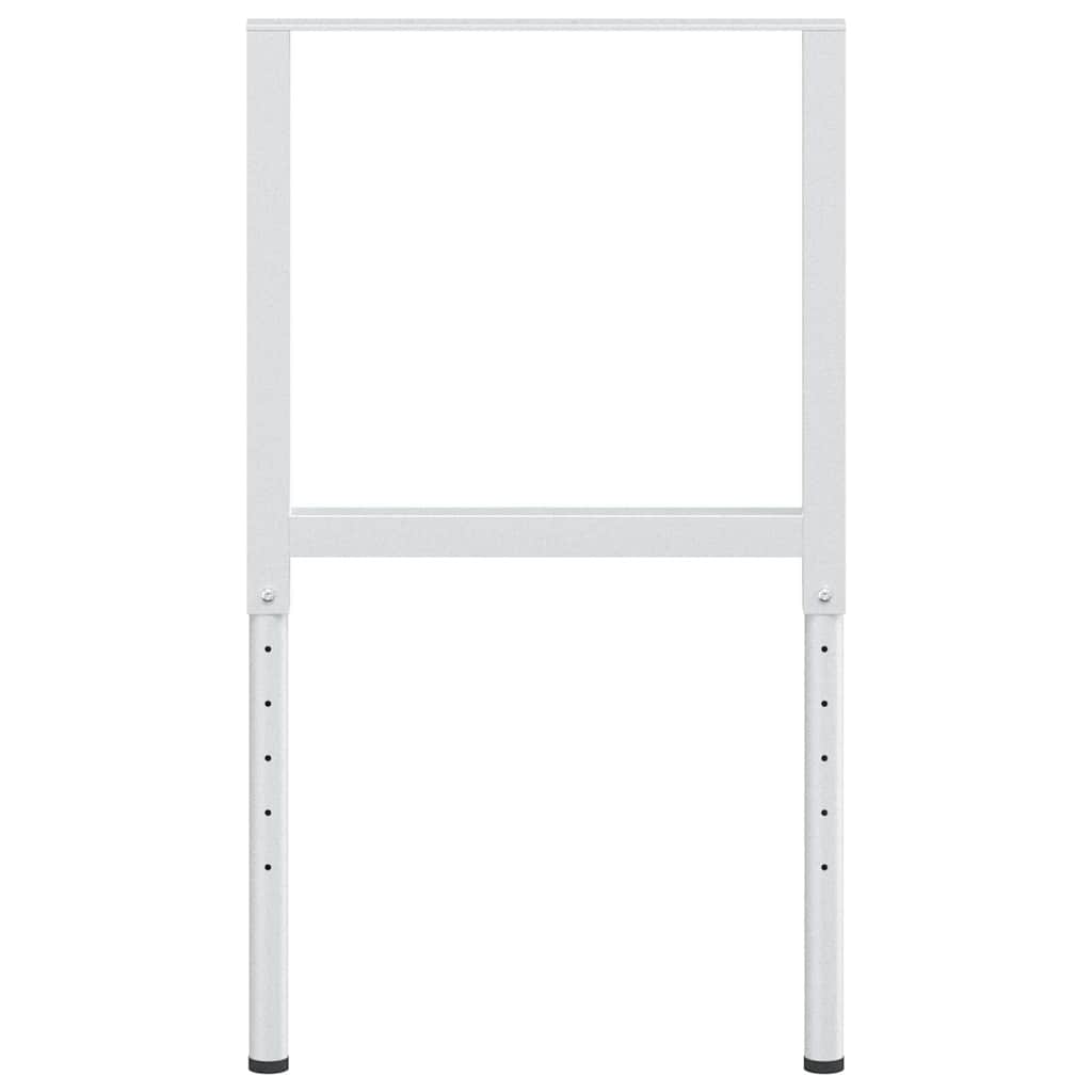 2 db szürke állítható fém munkapadváz 55 x (69-95,5) cm 6