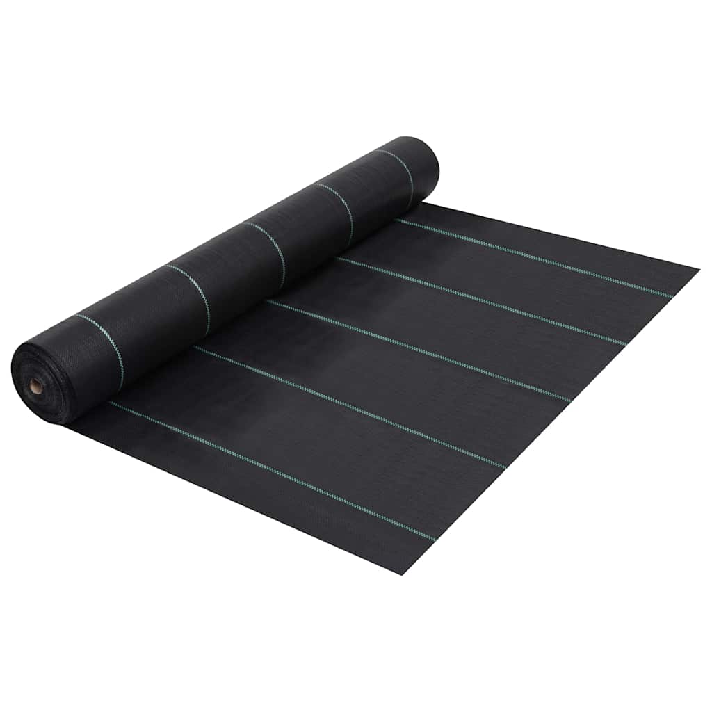 Fekete PP talajtakaró szőnyeg 2 x 10 m