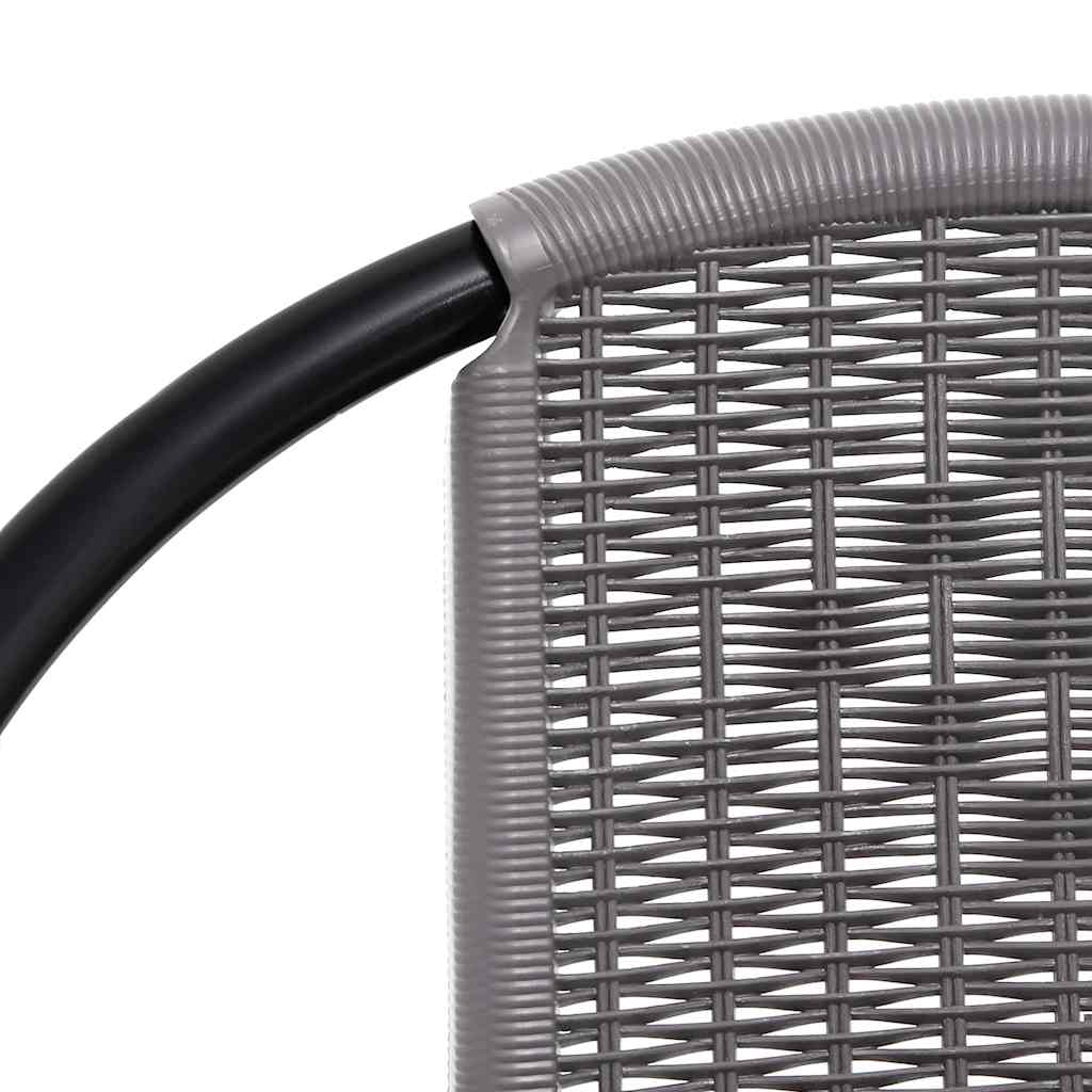 2 db műanyag rattan és acél kerti szék 110 kg 6