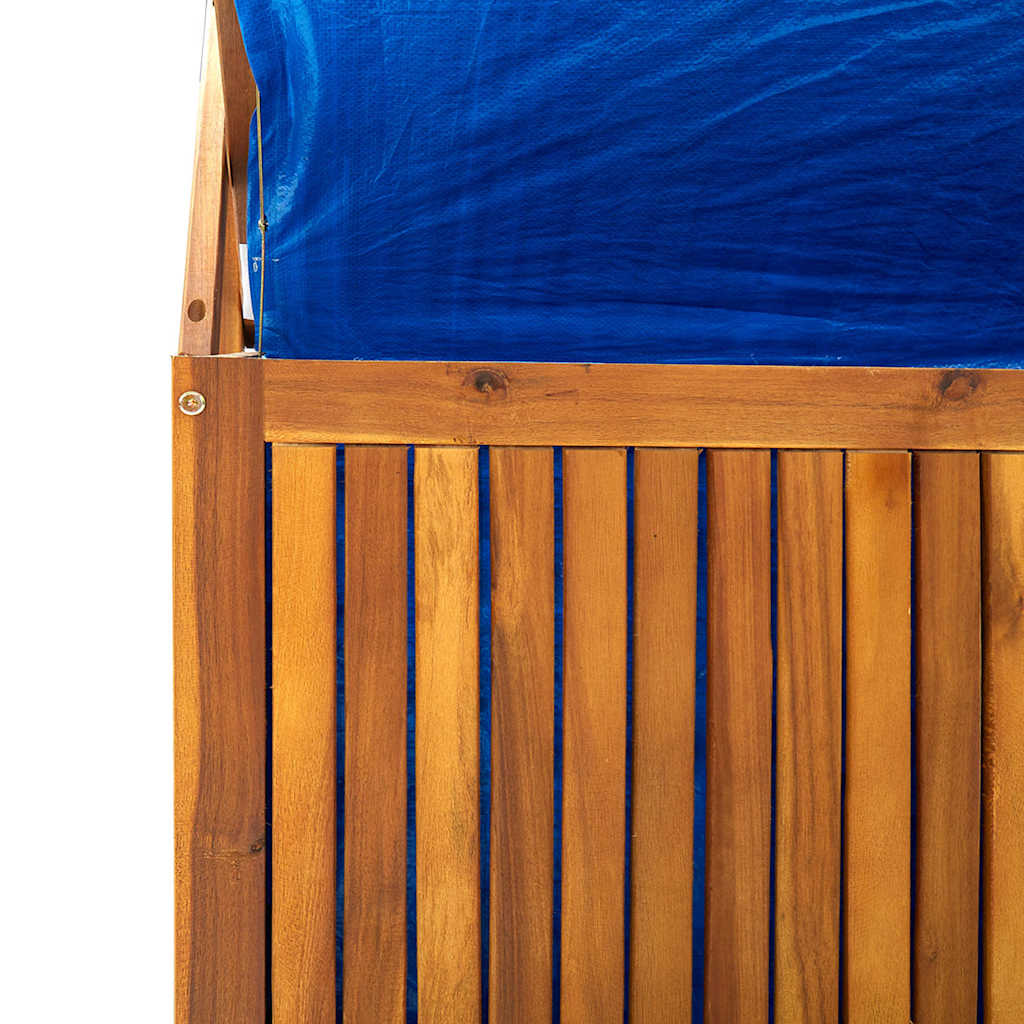 Tömör akácfa rácsos tárolóláda 99 x 55 x 160 cm 8