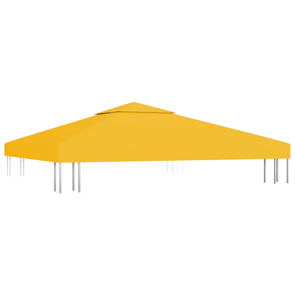 Sárga kétszintes pavilon-tetőponyva 310 g/m² 3 x 3 m 2