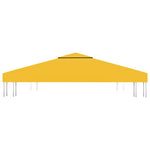 Sárga kétszintes pavilon-tetőponyva 310 g/m² 3 x 3 m 3