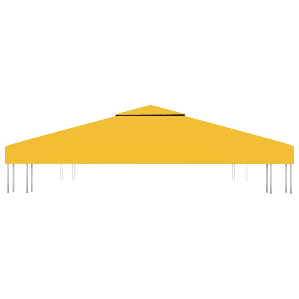 Sárga kétszintes pavilon-tetőponyva 310 g/m² 3 x 3 m 3