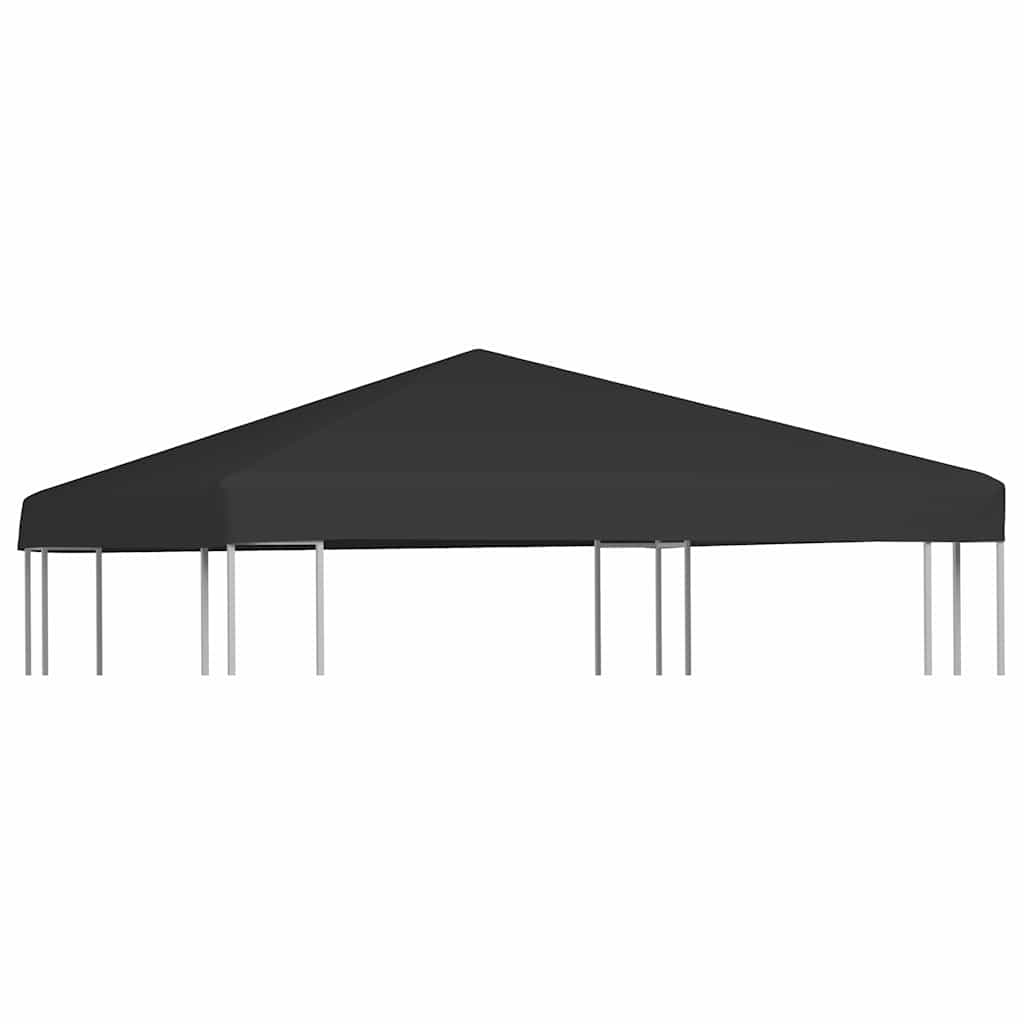 Fekete pavilon-tetőponyva 270 g/m² 3 x 3 m 2