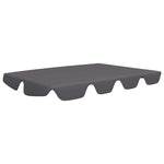 Antracit csere ponyva kerti hintaágyhoz 150/130 x 105/70 cm 2