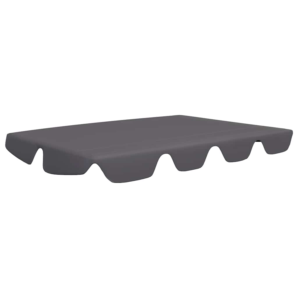 Antracit csere ponyva kerti hintaágyhoz 150/130 x 105/70 cm 2